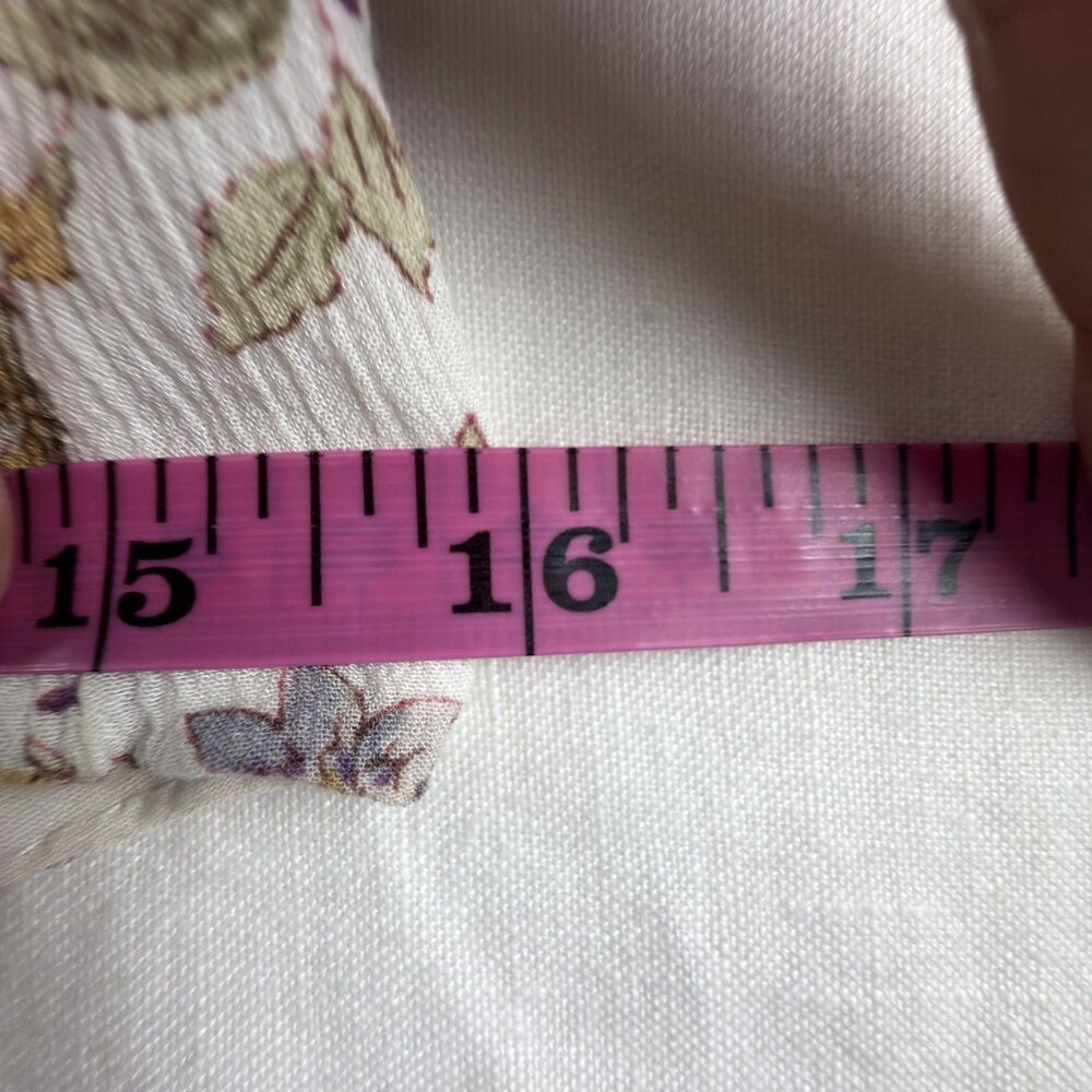 lucca couture floral fit flare mini dress spaghetti straps cottagecore rayon xs - Picture 8 of 10